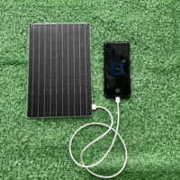 Panneau solaire portable 80A MPPT avec prise USB pour appareils mobiles, chargeur de téléphone extérieur
