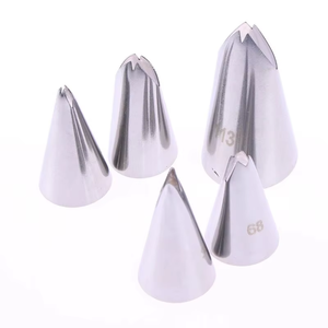 Ensemble de 5 douilles à pâtisserie de haute qualité en acier inoxydable, douilles à glaçage, embouts pour poche à douille, outil de décoration de pâtisserie - Product Image 4