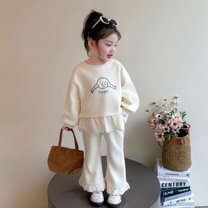 Set di felpe primavera e autunno da ragazza cartone animato nuovo stile bambina alla moda bambino autunno Set due pezzi - Product Image 4