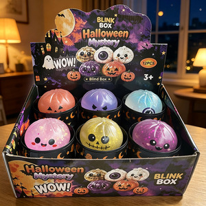 Halloween Glitter Ghost Bao Dumpling Squishies, Spooky Dumpling Stress <strong>Balls</strong>, Adult Fidget Toy, Wholesale, OEM &amp; ODM Available - Product Image 2