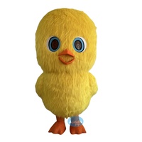 Costume de mascotte gonflable géant de poulet, combinaison gonflable de coq