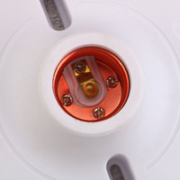 120mm E27 Thread Lamp Holder Household Industry Round Flat Light Socket