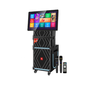 Metrn Big Size Folded <strong>Line</strong> <strong>Array</strong> Powered <strong>Speakers</strong> Karaoke Machine 500w <strong>Speaker</strong> with 24 Inch Screen for Stage - Product Image 1