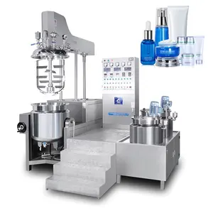 Cosmetic Cream Paste Making Production Equipment Vacuum Emulsifying Homogenizer Machine