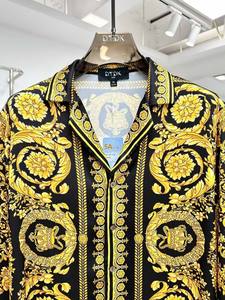 Alla moda <span class=keywords><strong>pigiama</strong></span> da <span class=keywords><strong>uomo</strong></span> in seta di alta qualità con monogramma blu a maniche lunghe <span class=keywords><strong>pigiama</strong></span> 2 pezzi da <span class=keywords><strong>uomo</strong></span> e da donna - Product Image 5