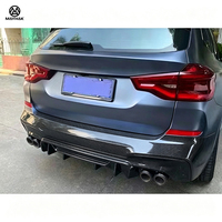 Lèvre de pare-chocs arrière en fibre de carbone M Sport G01 G08, diffuseur arrière, séparateur arrière pour BMW X3 G01 G08, kit de carrosserie tuning, pièces de style