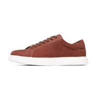 Baskets basses décontractées pour hommes en cuir lavé personnalisées, légères, semelle blanche, respirantes, style rétro, OEM ODM