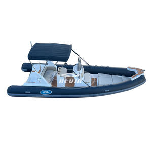 เรือตกปลาทำจากไฟเบอร์กลาส680ยางสูบลมได้เรือยอร์กา23ft ยุโรป - Product Image 2