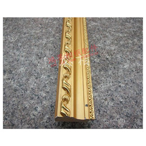 European Style <b>Frame</b> Moulding 48x22mm Bright Gold Relief Design For <b>Wall</b> Decoration - Product Image 1