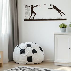 Canapé compressé personnalisé en mousse pour enfants, pouf extra large ou petit, chaise en forme de ballon de football, canapé paresseux pour salon - Product Image 1