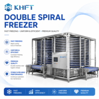 KHFT Gravity Modulaire Dumpling Brood IQF Mesh Belt Spirale Koeler Koelvriezer Conveyor Toren Tunnel Machine