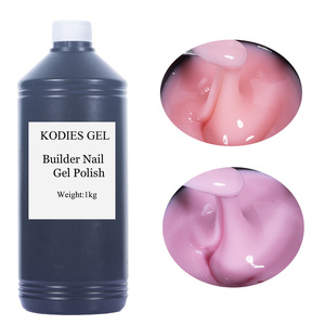 KODIES jel 1KG kalın viskozite oluşturucu tırnak jeli lehçe temizle uzatma sert jel yüksek tutarlılık çıplak yapı Gellak Litre - Product Image 6