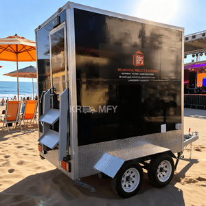 Baño Portátil con Ducha, Inodoro con Contenedor de Agua, Remolque de Baño Móvil VIP para Exteriores - Product Image 5