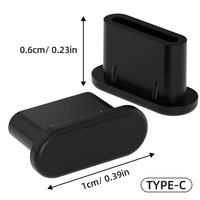 Nouveau Silicone téléphone portable prise Anti-poussière Port de charge type-c prise anti-poussière USB Port d'alimentation protecteur couverture anti-poussière pour IPhone