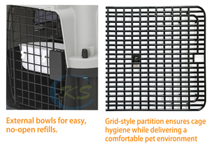 Boîte de transport pour animaux de compagnie IATA 61*45*41.5cm, cage pour chien, transport pour chien, cage en plastique pour grand chien sur roulettes - Product Image 4