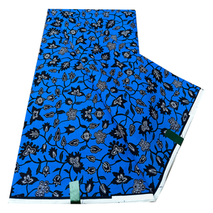 Tissu Hollandais Mode Africaine 100% Coton Capulana Cire <span class=keywords><strong>6</strong></span> Mètres Tissu Imprimé Africain Textile Kente <span class=keywords><strong>Pagne</strong></span> pour la Couture - Product Image 1
