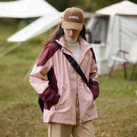 Vêtement de randonnée imperméable en polyester décontracté pour hommes et femmes, coupe-vent, veste softshell imperméable pour l'extérieur