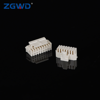 Connecteur mâle double rangée avec bornes, pas de 2,0 mm, pour PCB, avec boîtier d'adaptation à encliquetage PHB beige, certifié 750C pour fil chauffant