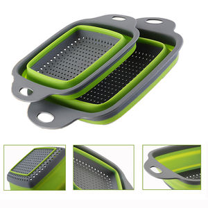 2 Stück New Foldable Sink Drain Basket Multifunktions-Teleskop wäsche Obstschale Aufbewahrung skorb - Product Image 3