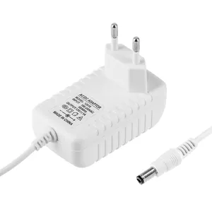 Beyaz 12V 1A adaptörü 12W DC AC adaptörü güç kaynağı şarj evrensel fiş TV alıcıları/anahtarlama/yönlendirici 12V1A ab/abd Plug