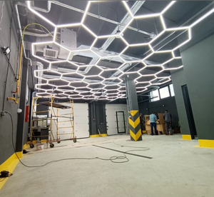 Đèn nhà để xe hình lục giác 6000K tùy chỉnh mới SUEZ 2024 dành cho dịch vụ sửa chữa ô tô, siêu thị - Product Image 3