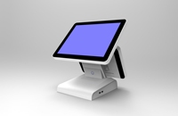 Terminal POS Android de pantalla dual, tableta de 15 pulgadas, todo en una pantalla táctil, sistema POS Android/software POS para restaurante