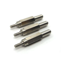 Fournisseur d'usine professionnel – Service d'usinage CNC de goujons hexagonaux filetés à double tête en acier inoxydable
