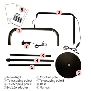 Half <strong>Moon</strong> Shade Eyelash <strong>Lamp</strong> Cross-Border Dimming Light Beauty Tattoo LED Nail <strong>Lamp</strong> Remote Control Dimmable High CRI 90+ Iron - Product Image 5