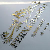 Lettres murales en acrylique pour la décoration de salons de beauté, bureaux, réception, lettres décoratives, logo mural personnalisé