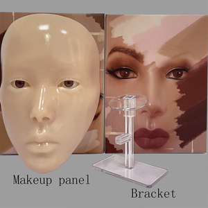 หัว Mannequin แต่งหน้าแบบซักได้,อุปกรณ์แต่งหน้าสำหรับสถาบันความงามเครื่องสำอาง<span class=keywords><strong>ส</strong></span>่วนตัวกรุณาแต่งหน้ารูปร่างใบหน้า - Product Image 4