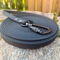 Laisse pour chien NOVIPET en PVC imperméable, texture nid d'abeille, mousqueton en aluminium aéronautique à verrouillage par vis, longueur personnalisable pour l'entraînement en extérieur