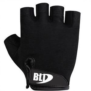 High Quality Men Weightlifting <b>Gloves</b> Heavy Duty Workout PU Leather Non-Slip Breathable Lightweight Half Finger/Fingerless Gym - Product Image 2