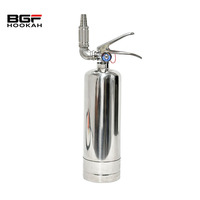 Chicha en gros, nouveau design, 48 cm, type extincteur, en acier inoxydable, avec tuyau en silicone
