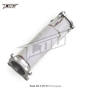 ऑडी ए 6 2.0 टी सी 7 सी 7 2012-2018 स्टेनलेस स्टील हेडर हीट शील्ड स्पोर्ट कार निकास पाइप के साथ - Product Image 2