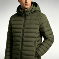 Herren Übergrößen Kapuzenjacke mit Stehkragen und Reißverschluss, Tiefgrau, Anpassbare Packbare Wasserdichte Winddichte Unisex Winter Streetwear Pufferjacke