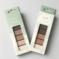 Boîtes d'emballage en papier pour fards à paupières individuels avec logo personnalisé professionnel, palettes de maquillage pour cosmétiques