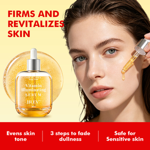 Sérum éclaircissant à la vitamine, marque privée OEM, hydratation intense pour améliorer le teint terne et estomper les taches brunes, sérum facilement absorbé - Product Image 3