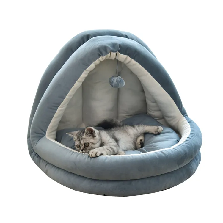 Mewah Modern Menenangkan Anjing PET Tenda Tempat Tidur Anjing Kucing Sofa