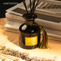 Diffuseur de parfum d'ambiance de luxe à marque privée, 50 ml, en verre, avec bâtonnets et huiles essentielles
