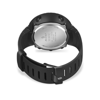 Senors Jam Tangan Digital Tampilan LED Kasual Olahraga Pria Jam Tangan Digital Alarm Stop Watch Desain Menarik Tali Plastik Tahan Air 3BAR Baterai 2 Tahun