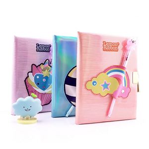 Libreta de Notas con Cubierta de PU Brillante y Diseño Láser, con Bolígrafo, para Niños, Regalo, MOQ Bajo, Nuevo Diseño, Diario <span class=keywords><strong>Secreto</strong></span> para Estudiantes - Product Image 1