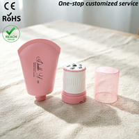 Applicateur vibrant électrique pour massage, rouleau en acier inoxydable, tube souple à presser pour crème visage et yeux, massage SPA, tube souple en plastique