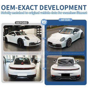 Kit Aerodinamico in Carbonio Secco per <span class=keywords><strong>Porsche</strong></span> 911 992.2, Kit Carrozzeria OEM, Labbro Anteriore, Finiture Paraurti, Diffusore Posteriore, Bodykit per Styling Auto - Product Image 3