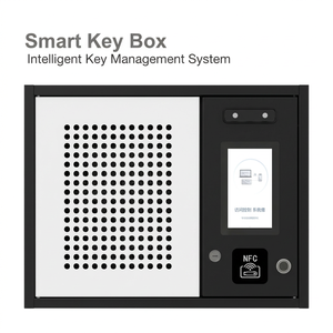 Armoire à clés intelligente à 10 emplacements, coffre-fort de gestion électronique des clés RFID, système de contrôle des clés mural NFC par empreinte digitale et reconnaissance faciale - Product Image 1