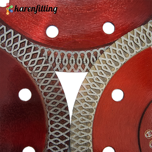 Disques diamantés de qualité industrielle en gros, 125 mm, à mailles pressées à chaud, lames de scie turbo pour carreaux de porcelaine, OEM, 3 ans - Product Image 3