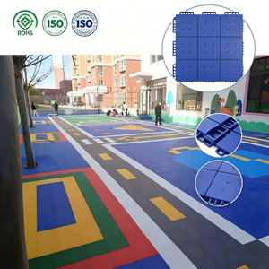 Outdoor PP <b>Interlocking</b> Suspended Sports Flooring Anti-slip Weather Resistant Modular Basketball Court <b>Floor</b> <b>Tiles</b> - Product Image 1