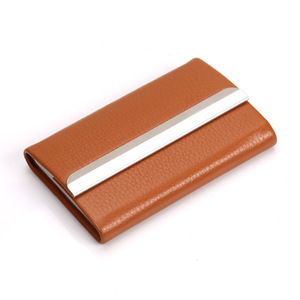 Vente en gros d'étui pour cartes de crédit multi-entreprises en acier inoxydable Porte-cartes de visite en cuir - Product Image 5