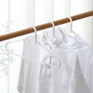 Set Gantungan Baju Tanpa Tanda, Lemari Pakaian Rumah Tangga Plastik Besar dan Kecil Dewasa Multifungsi Anti Selip