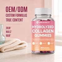 Gummies de collagène en gros, favorisent la santé de la peau, des ongles et des cheveux, contiennent du collagène, des vitamines et de la biotine