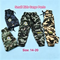 Pantalon Cargo Enfant YQ363 à 5,05 $ – Vente en Gros, Taille Élastique, Multi-Poches, Jogger, Uni ou Camouflage, Décontracté pour Garçons